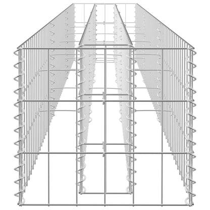 Gabionen-Hochbeet Verzinkter Stahl 270 x 30 x 30 cm