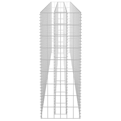Gabionen-Hochbeet Verzinkter Stahl 270 x 30 x 90 cm