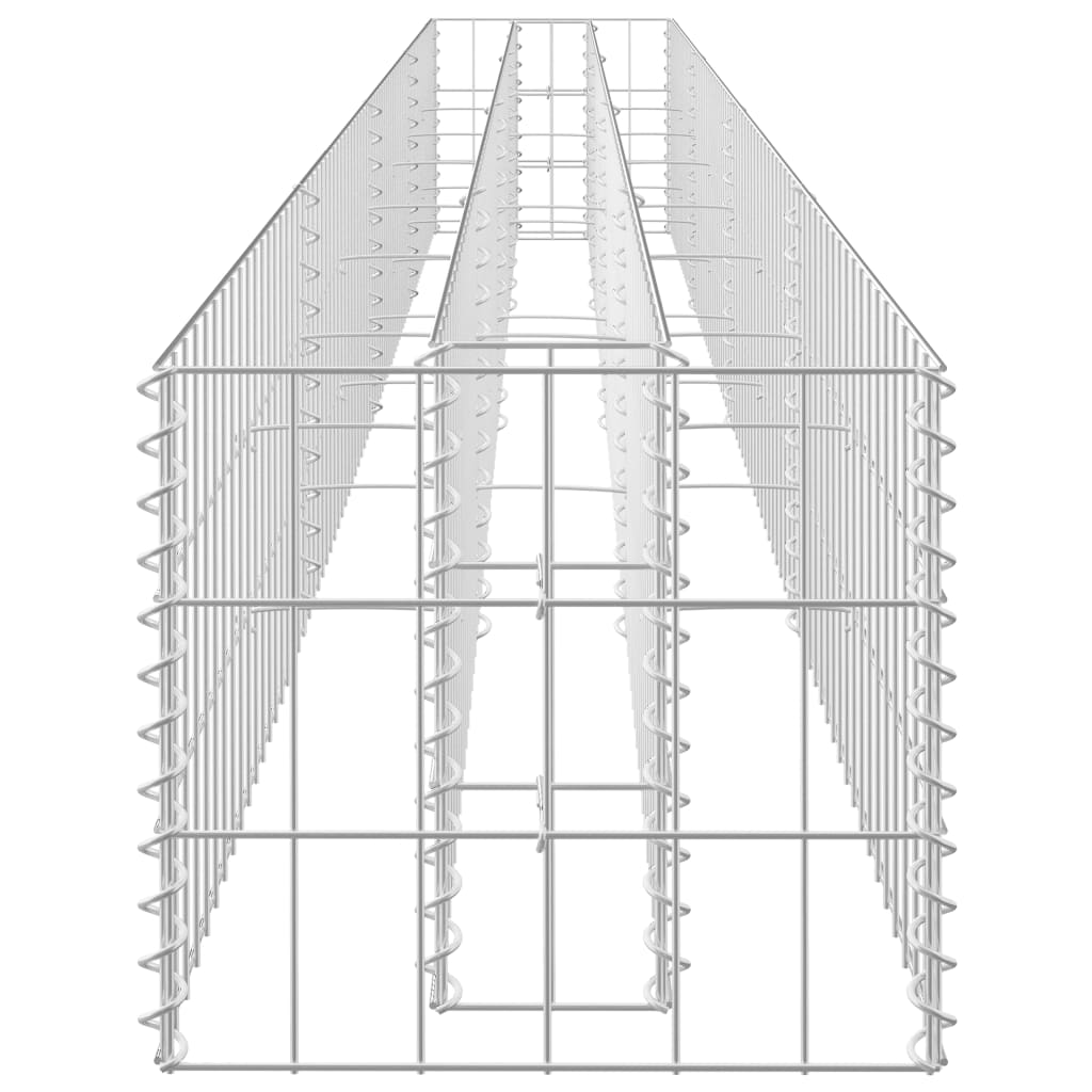 Gabionen-Hochbeet Verzinkter Stahl 360×30×30 cm