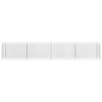 Gabionen-Hochbeet Verzinkter Stahl 360×30×60 cm
