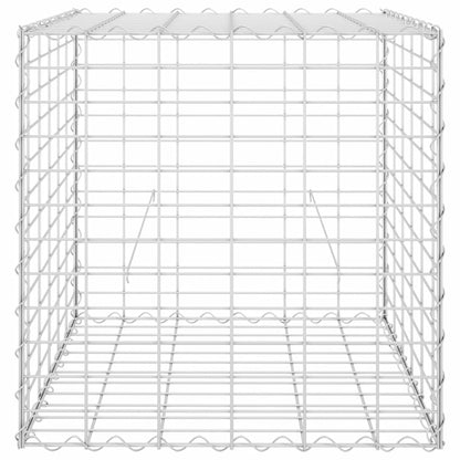 Würfel-Gabionen-Hochbeet Stahldraht 60x60x60 cm