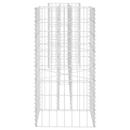 H-förmiger Gabionen-Pflanzkorb Stahldraht 260x40x80 cm