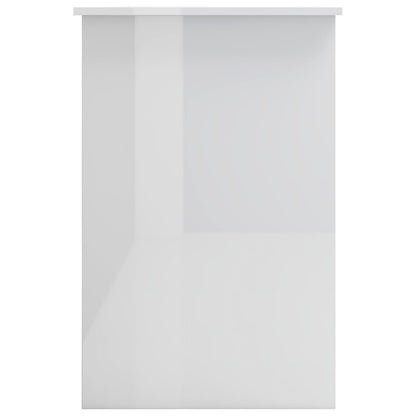 Schreibtisch Hochglanz-Weiß 100×50×76 cm