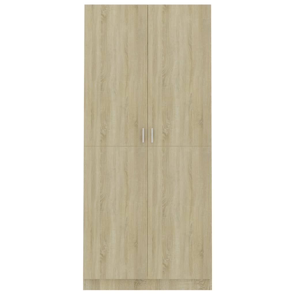 Kleiderschrank Sonoma-Eiche 90x52x200 cm Holzwerkstoff