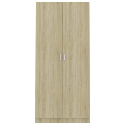 Kleiderschrank Sonoma-Eiche 90x52x200 cm Holzwerkstoff