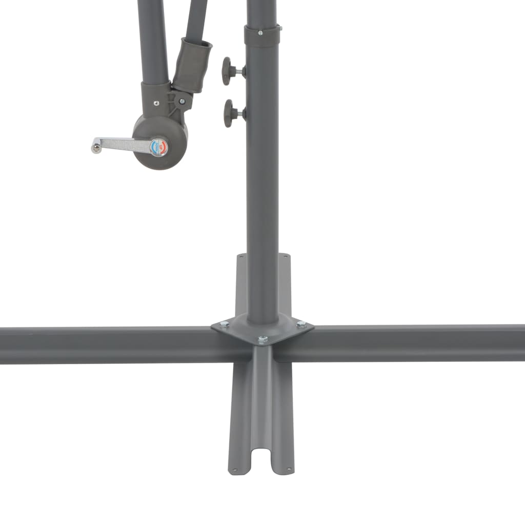 Ampelschirm mit Aluminium-Mast 350 cm Blau