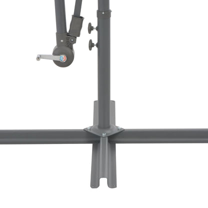 Ampelschirm mit Aluminium-Mast 350 cm Blau