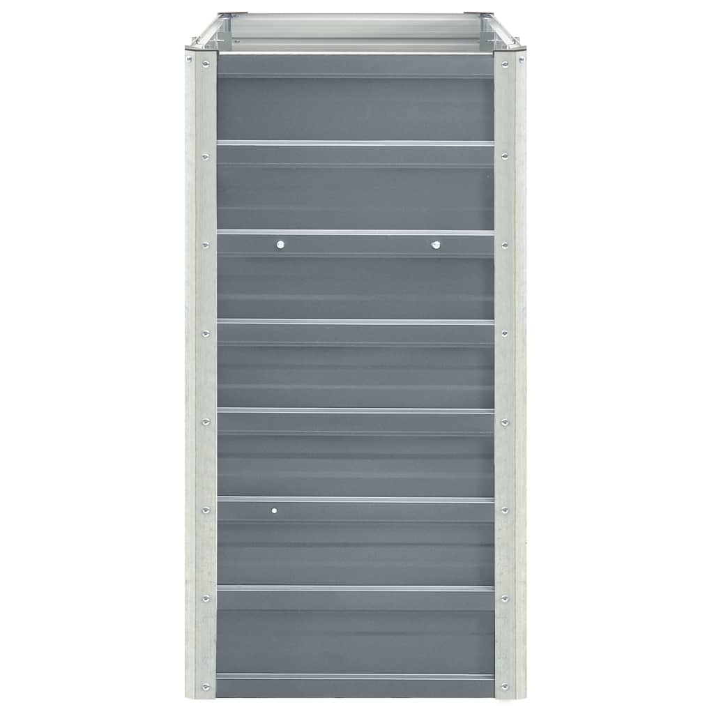 Hochbeet Verzinkter Stahl 240x40x77 cm Grau