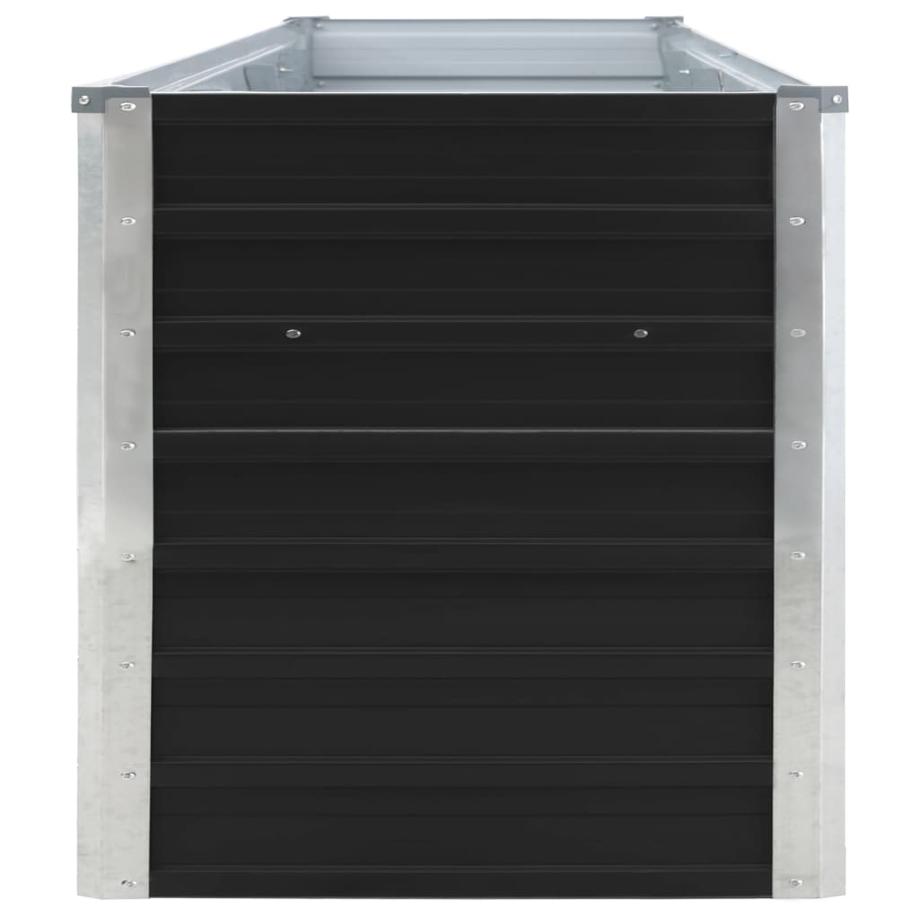Garten-Hochbeet Verzinkter Stahl 320×40×45 cm Anthrazit