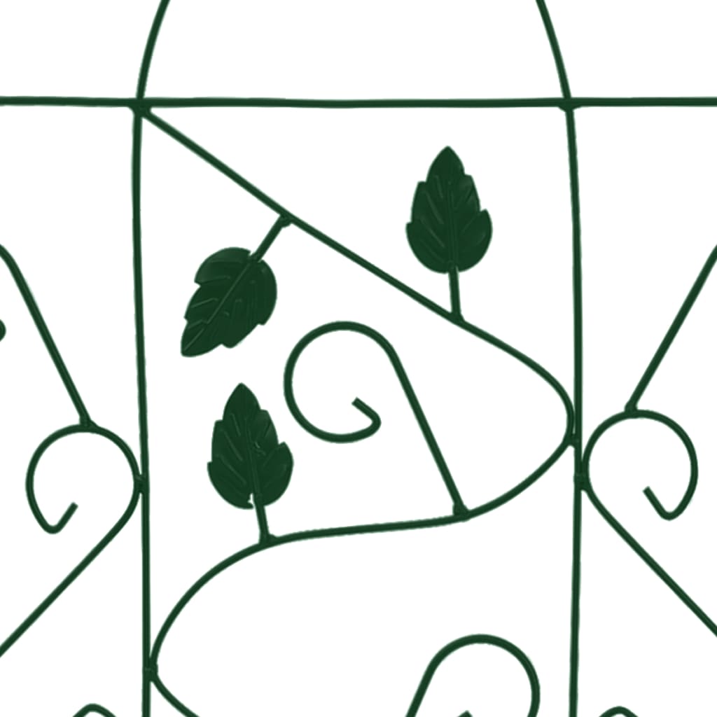 Rankgitter 3 Stk. Schwarz 40×100 cm Eisen