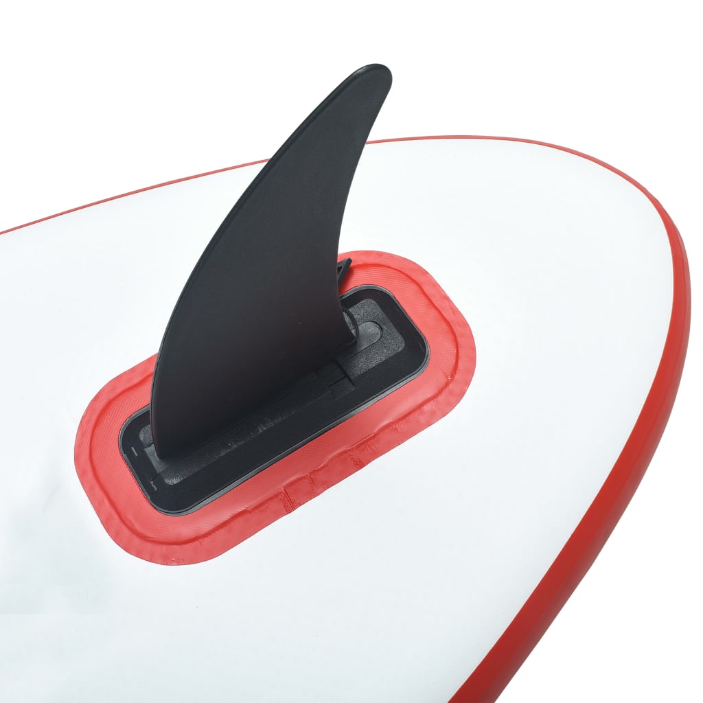 Mittelflosse für SUP-Board 18,3 x 21,2 cm Kunststoff Schwarz