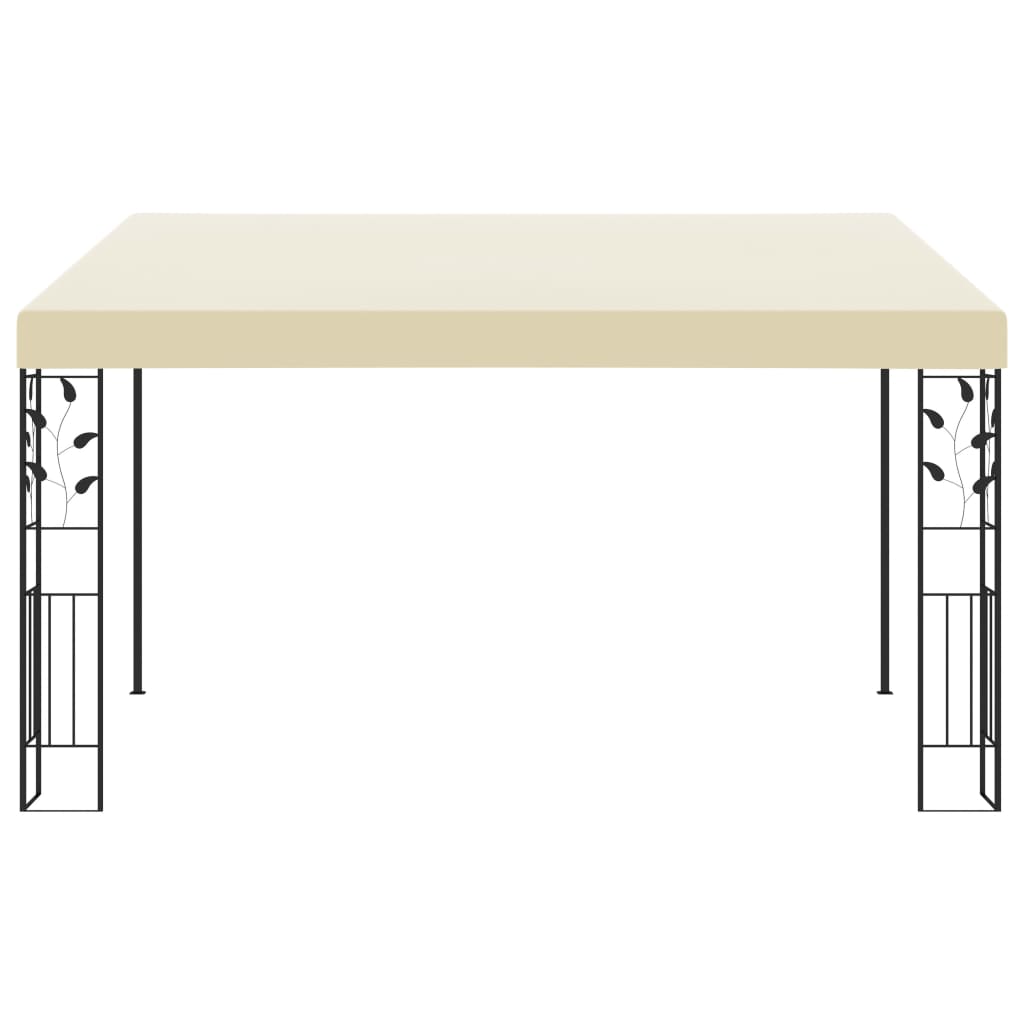Wand-Pavillon 4x3x2,5 m Cremeweiß