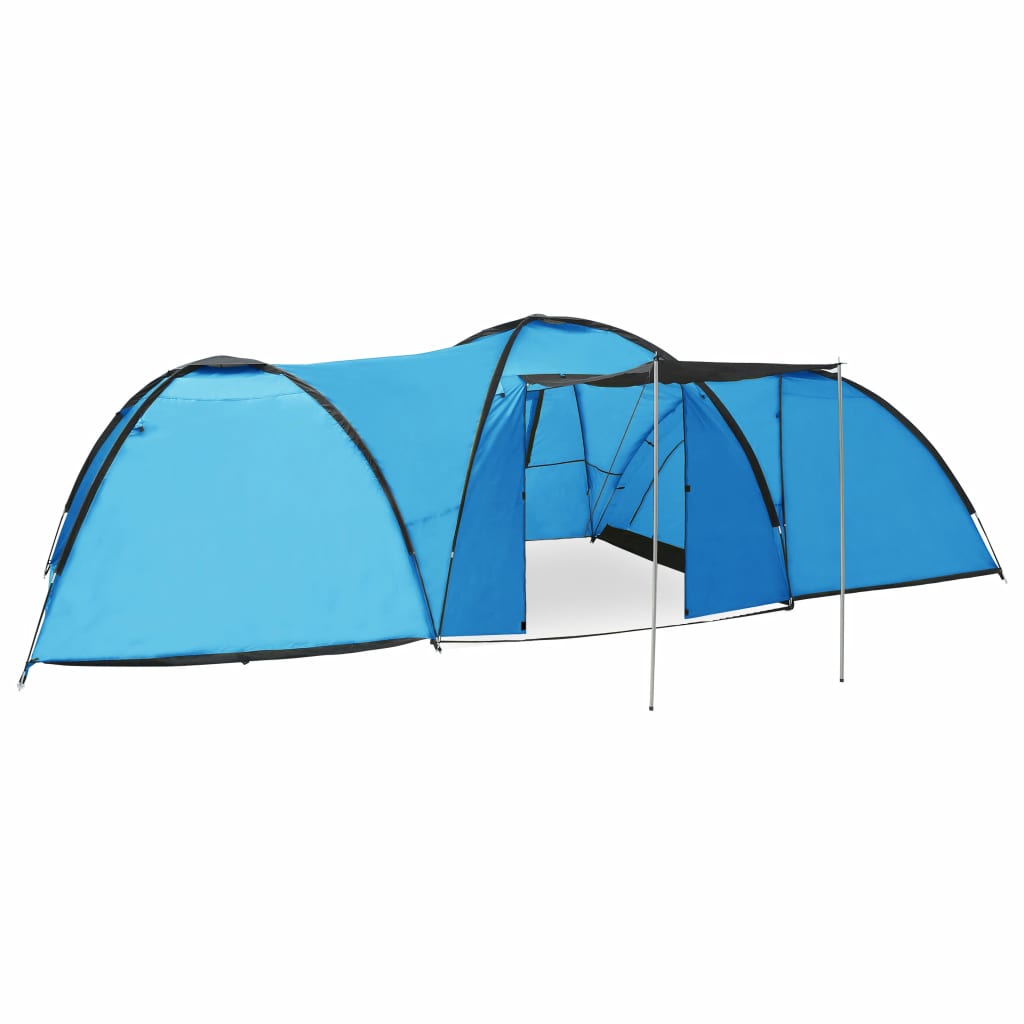 Camping-Zelt Iglu 650x240x190 cm 8 Personen Blau