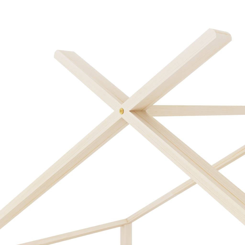 Kinder-Bettgestell Massivholz Kiefer 90 x 200 cm