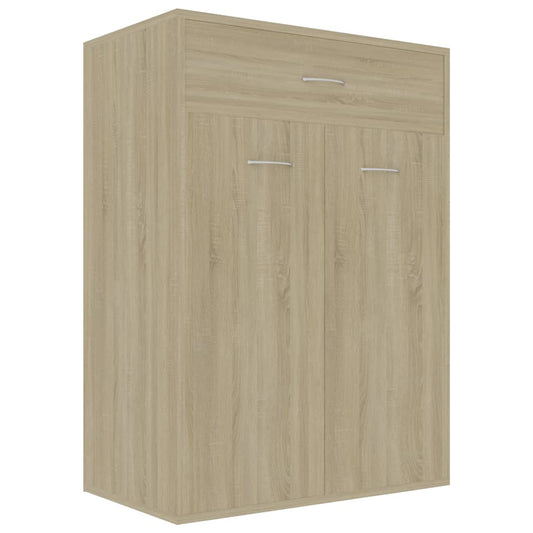 Schuhschrank Sonoma-Eiche 60x35x84 cm Holzwerkstoff