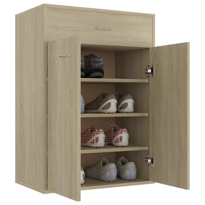 Schuhschrank Sonoma-Eiche 60x35x84 cm Holzwerkstoff