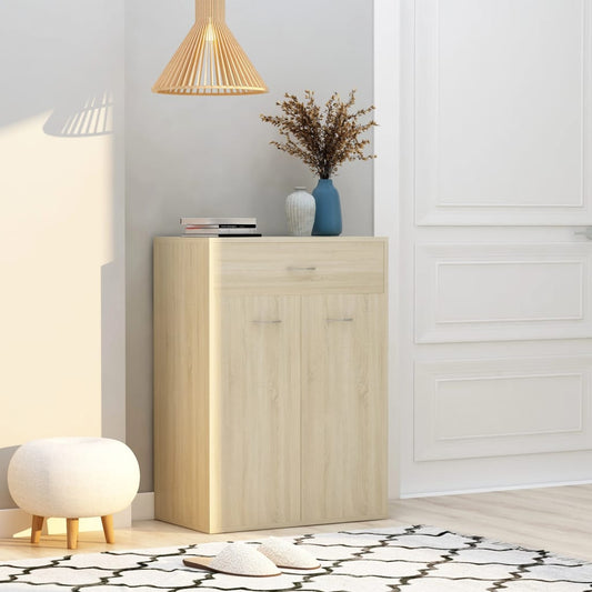 Schuhschrank Sonoma-Eiche 60x35x84 cm Holzwerkstoff