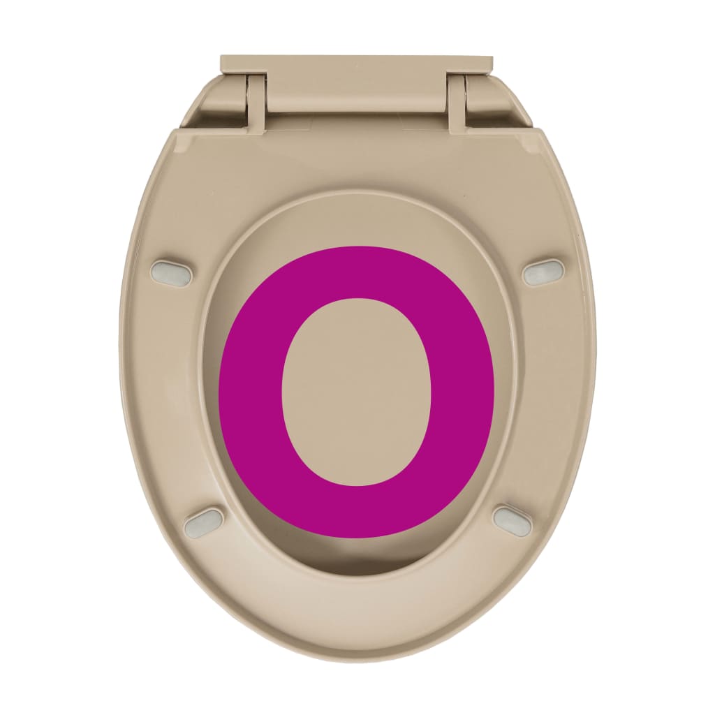 Toilettensitz mit Absenkautomatik Beige Oval