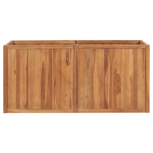 Garten-Hochbeet 150 x 50 x 70 cm Massivholz Teak