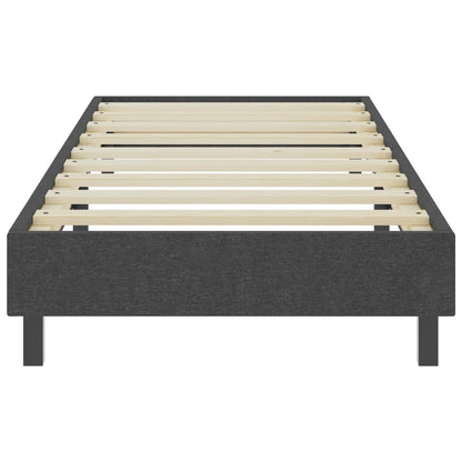 Boxspring-Bettgestell Grau Stoff 80x200 cm