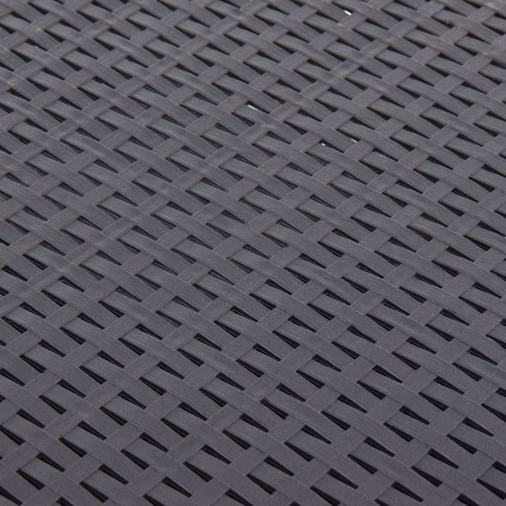 Beistelltisch Mokka 54×54×36,5 cm Kunststoff