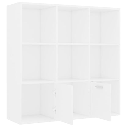 Bücherregal Weiß 98x30x98 cm Holzwerkstoff