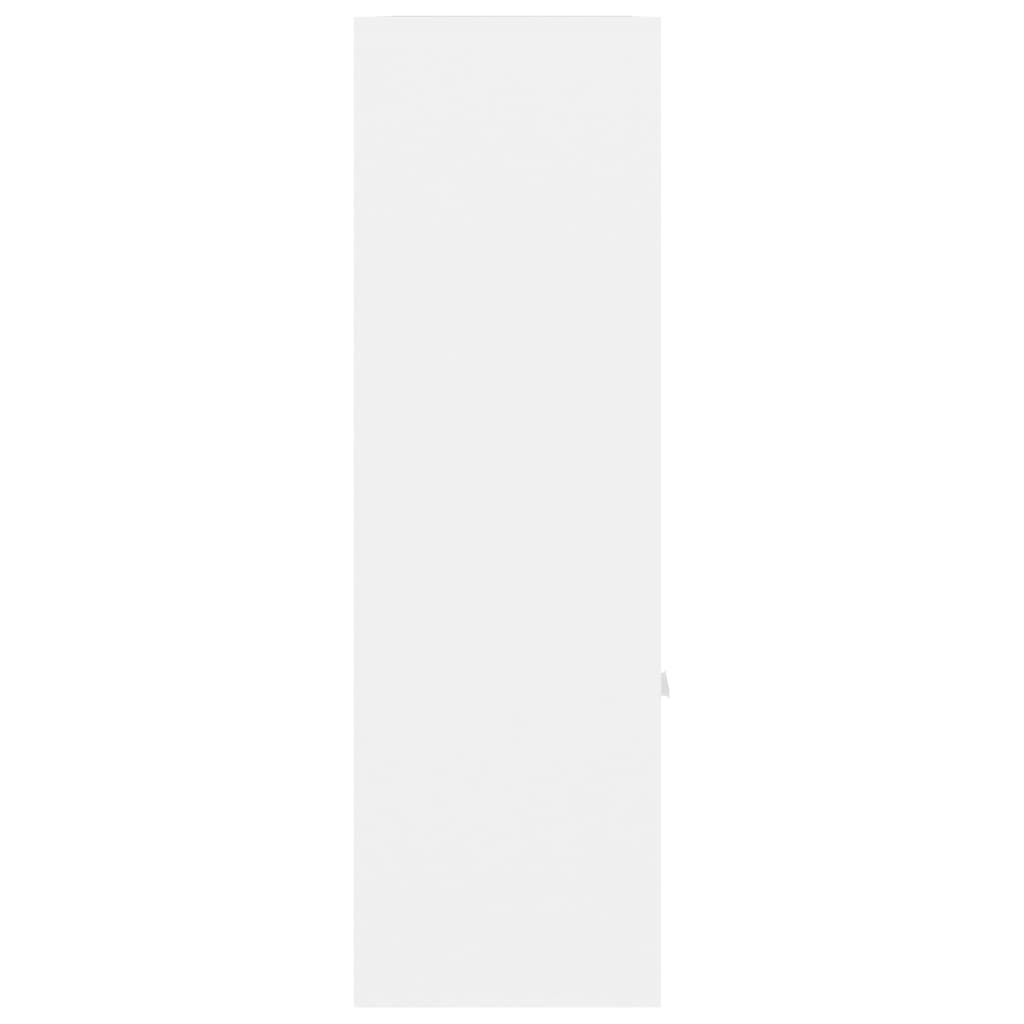 Bücherregal Weiß 98x30x98 cm Holzwerkstoff