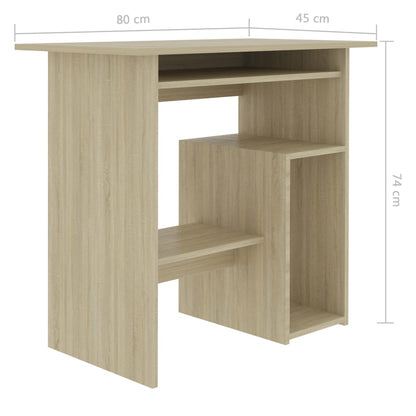 Schreibtisch Sonoma-Eiche 80x45x74 cm