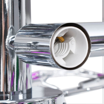 Deckenleuchte mit Acrylglas-Blätter für 5 x E14-Lampen Lila