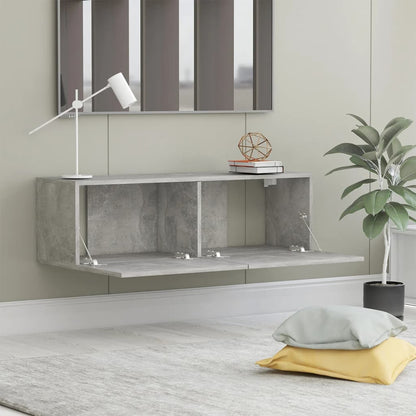TV-Schrank Betongrau 100x30x30 cm Holzwerkstoff