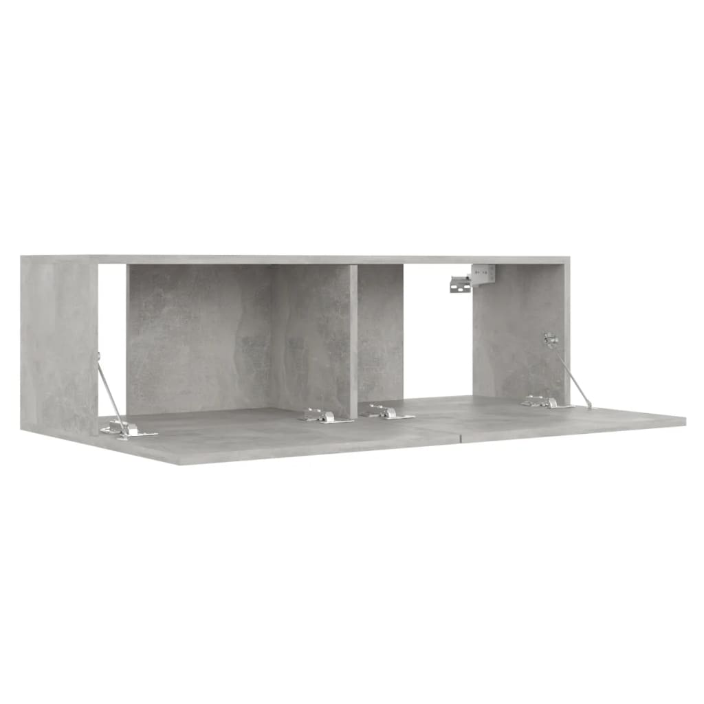 TV-Schrank Betongrau 100x30x30 cm Holzwerkstoff