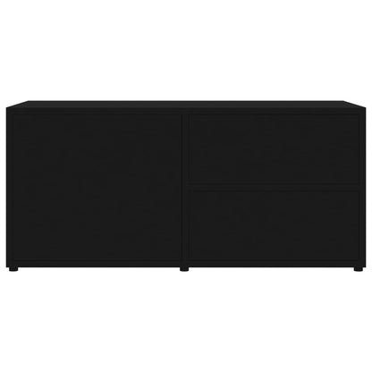 TV-Schrank Schwarz 80x34x36 cm Holzwerkstoff