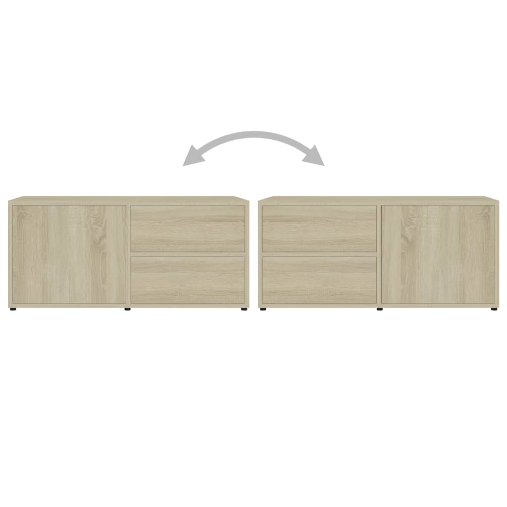 TV-Schrank Sonoma-Eiche 80x34x36 cm Holzwerkstoff