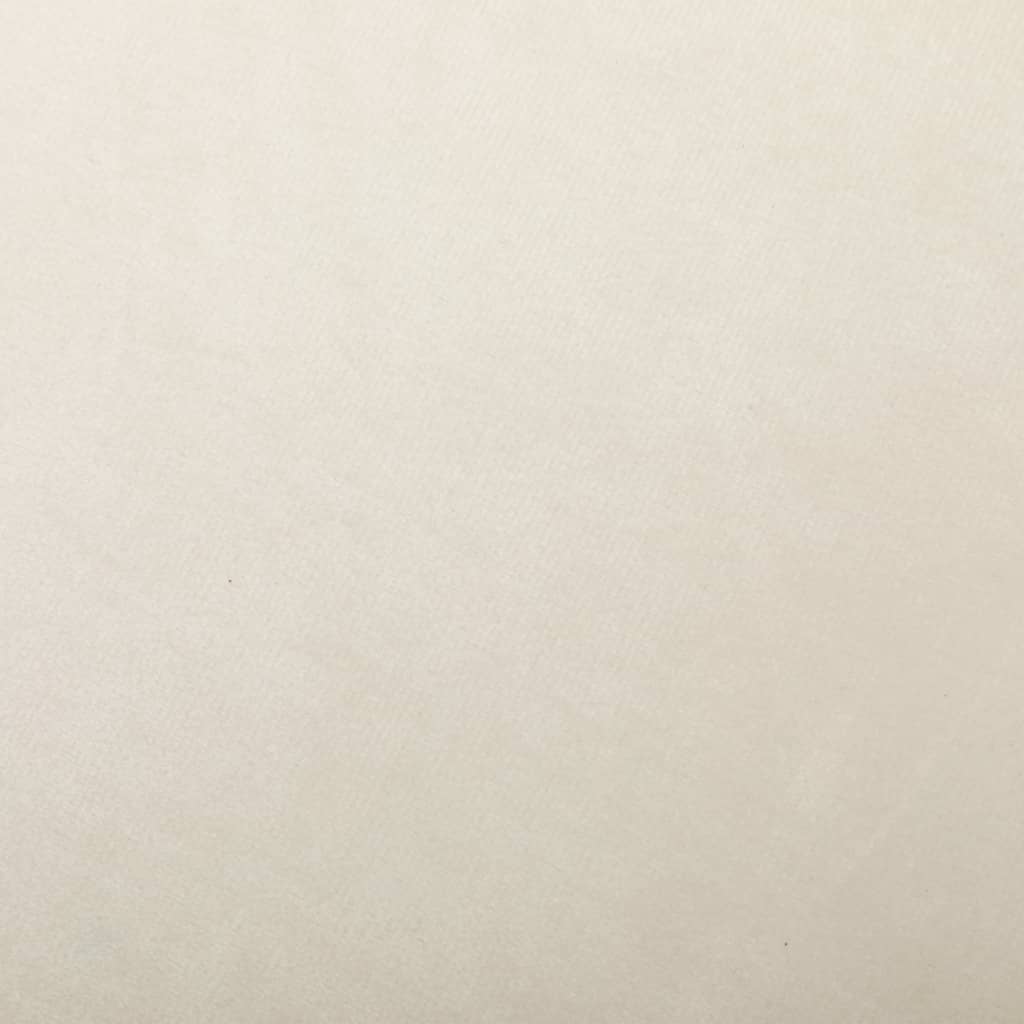 Schaukelstuhl Cremeweiß Samt