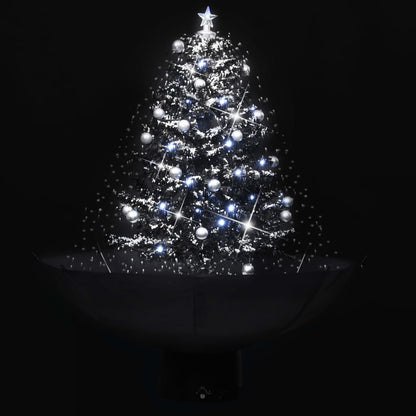 Schneiender Weihnachtsbaum mit Schirmfuß Schwarz 75 cm PVC