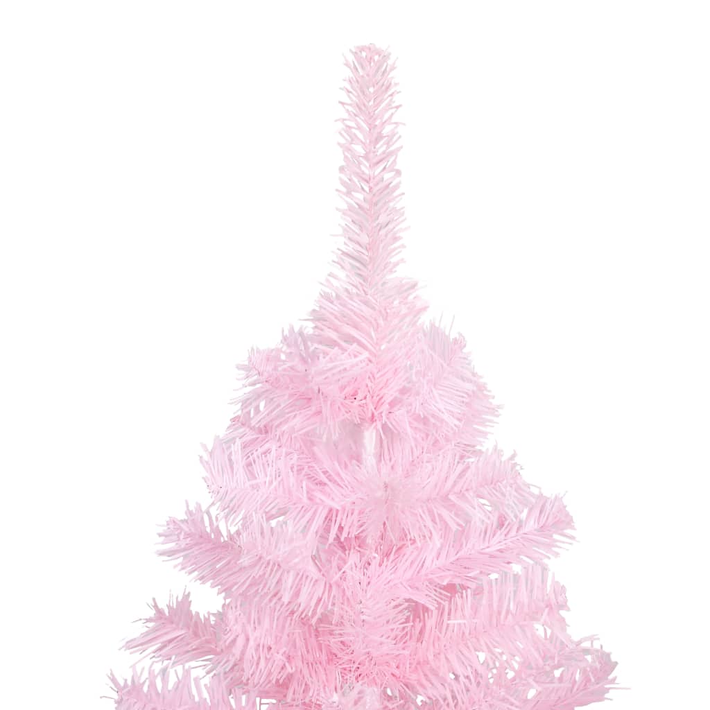 Künstlicher Weihnachtsbaum mit Ständer Rosa 150 cm PVC