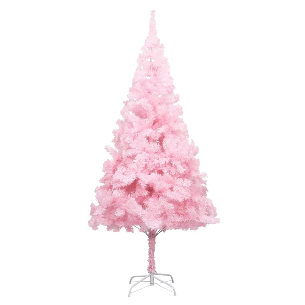 Künstlicher Weihnachtsbaum mit Ständer Rosa 210 cm PVC