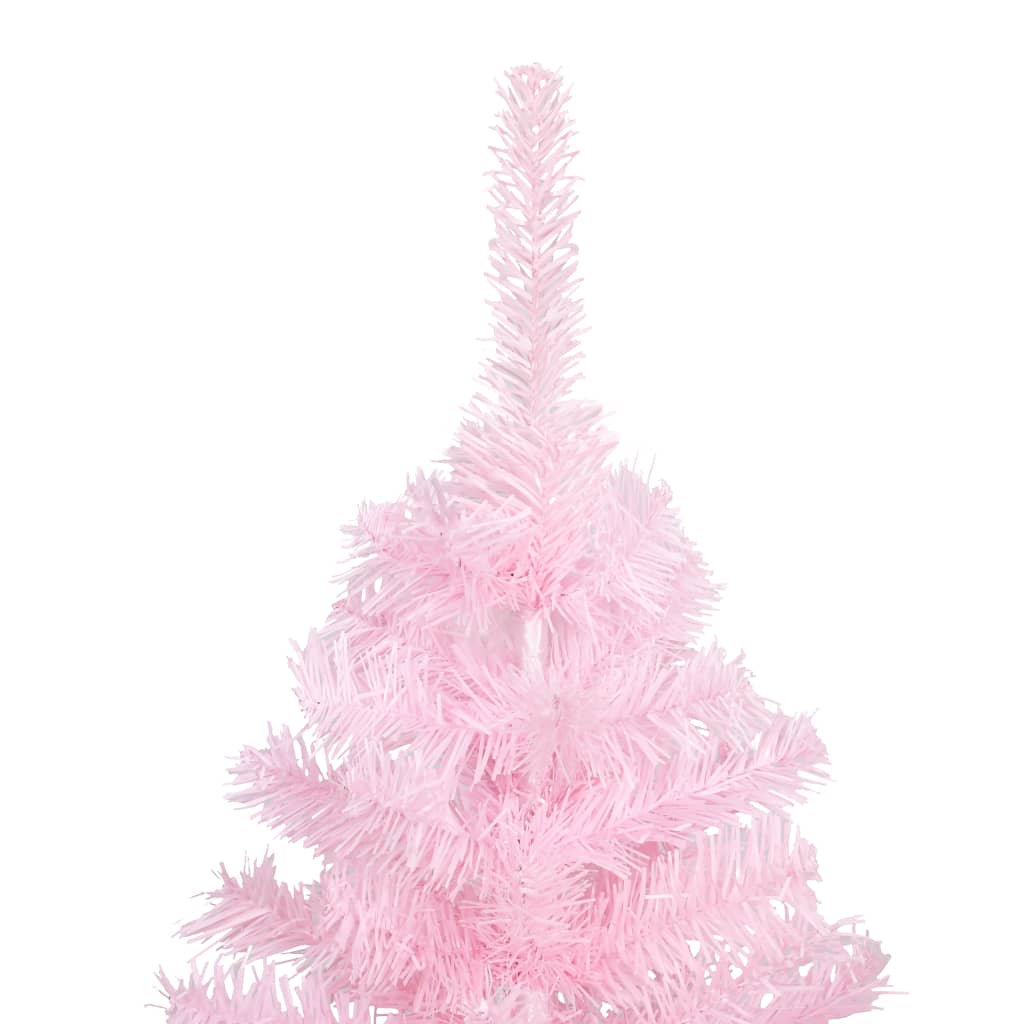 Künstlicher Weihnachtsbaum mit Ständer Rosa 210 cm PVC