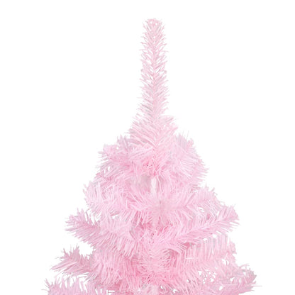 Künstlicher Weihnachtsbaum mit Ständer Rosa 210 cm PVC