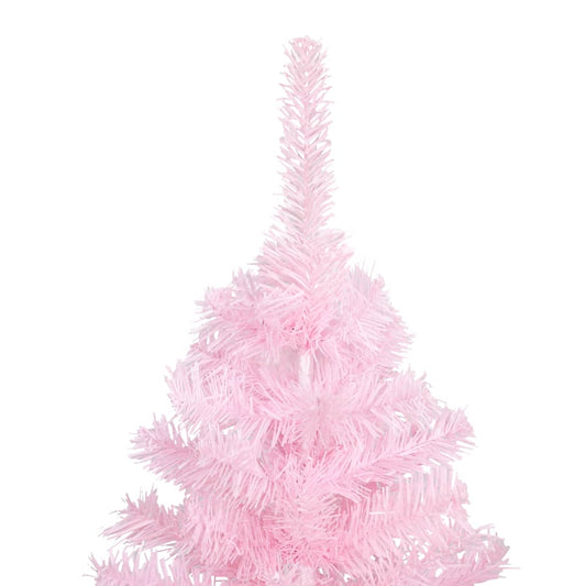 Künstlicher Weihnachtsbaum mit Ständer Rosa 210 cm PVC