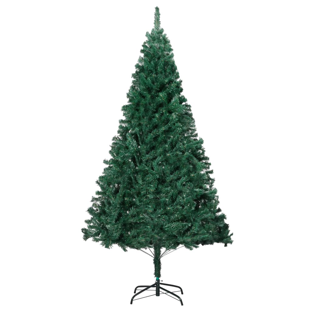 Künstlicher Weihnachtsbaum mit Dicken Zweigen Grün 240 cm PVC