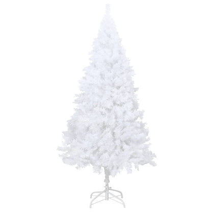 Künstlicher Weihnachtsbaum mit Dicken Zweigen Weiß 150 cm PVC
