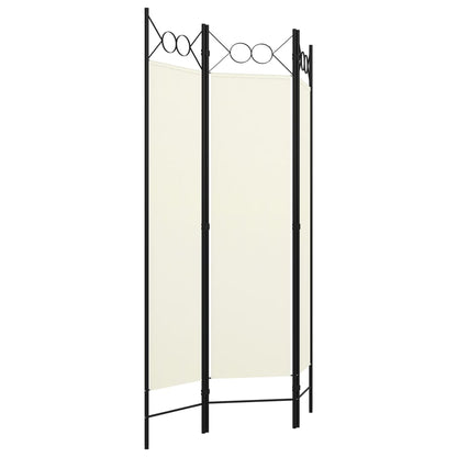 3-tlg. Raumteiler Weiß 120×180 cm