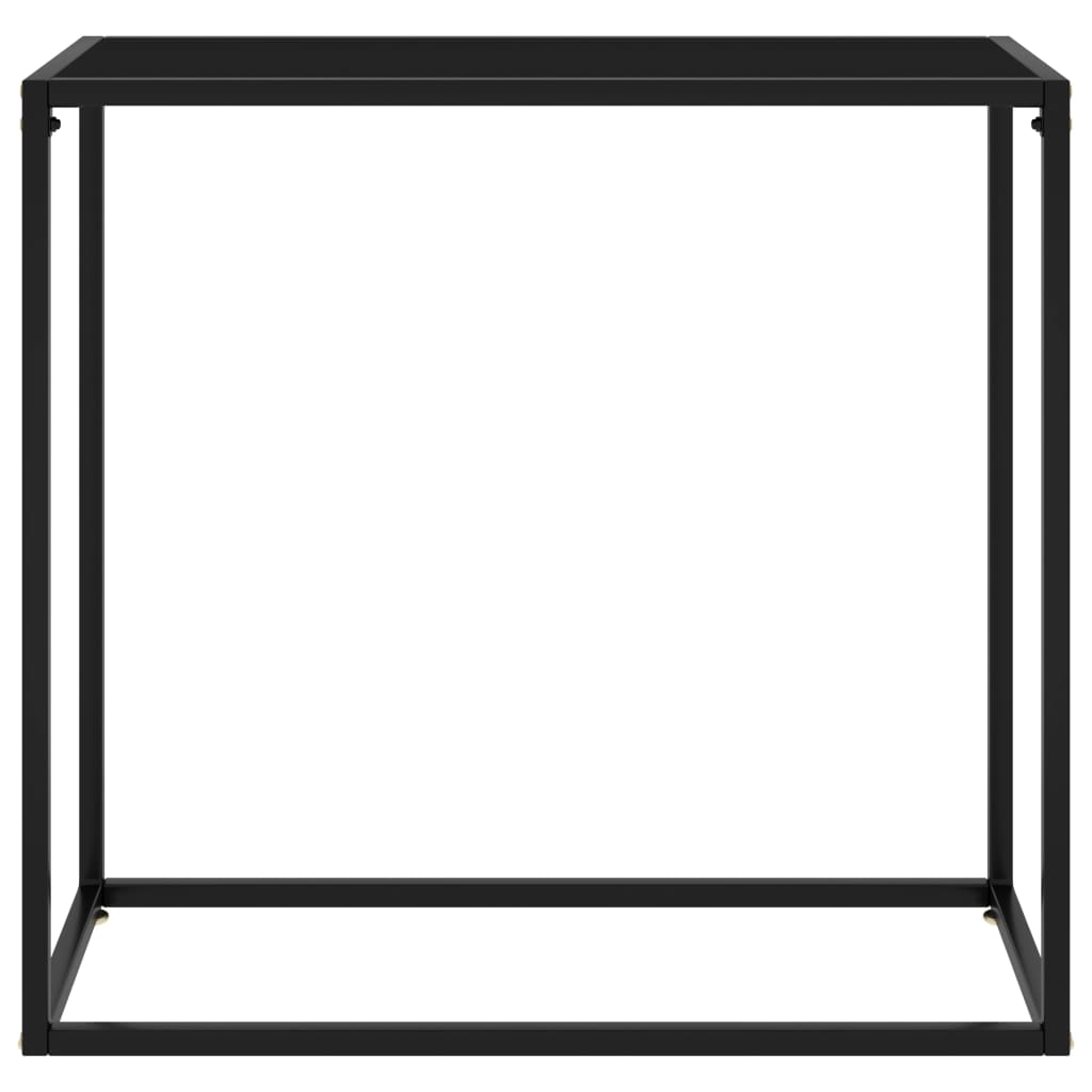 Konsolentisch Schwarz 80x35x75 cm Hartglas