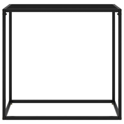 Konsolentisch Schwarz 80x35x75 cm Hartglas