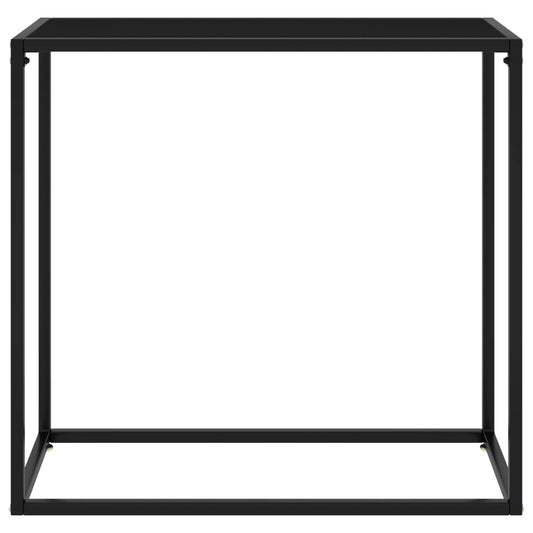 Konsolentisch Schwarz 80x35x75 cm Hartglas