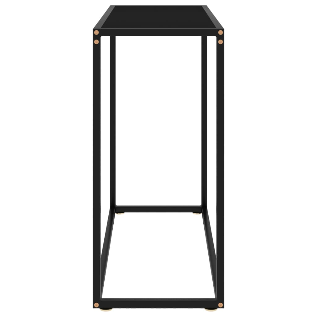 Konsolentisch Schwarz 80x35x75 cm Hartglas
