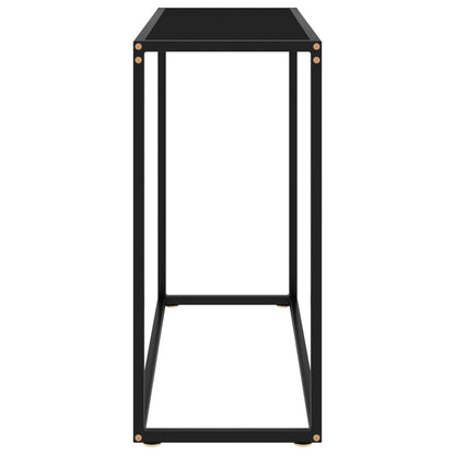 Konsolentisch Schwarz 80x35x75 cm Hartglas