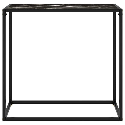Konsolentisch Schwarz 80x35x75 cm Hartglas