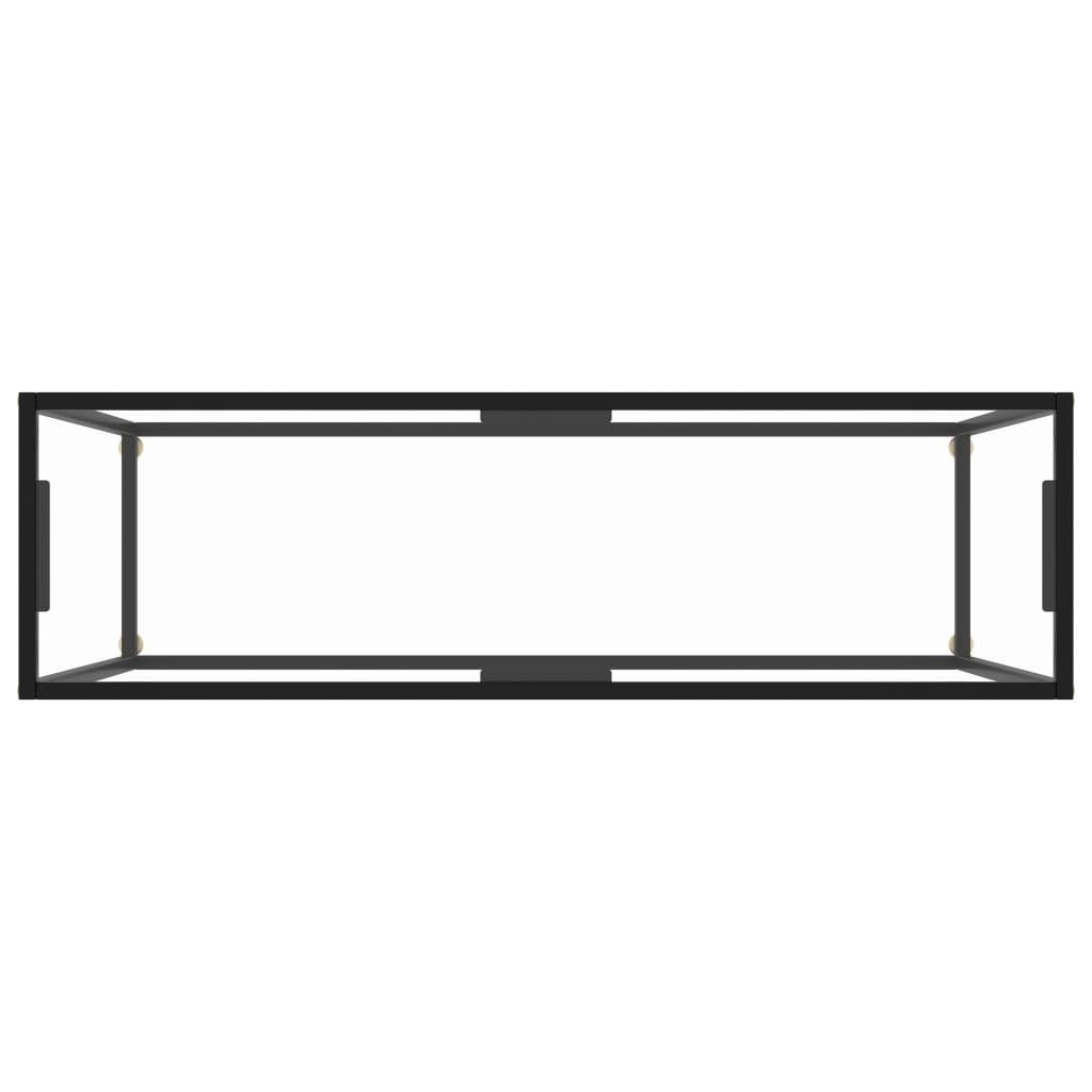 Konsolentisch Transparent 120x35x75 cm Hartglas